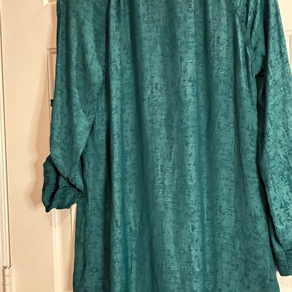 Rock & Republic Teal Textured Top - Picture 5 of 11